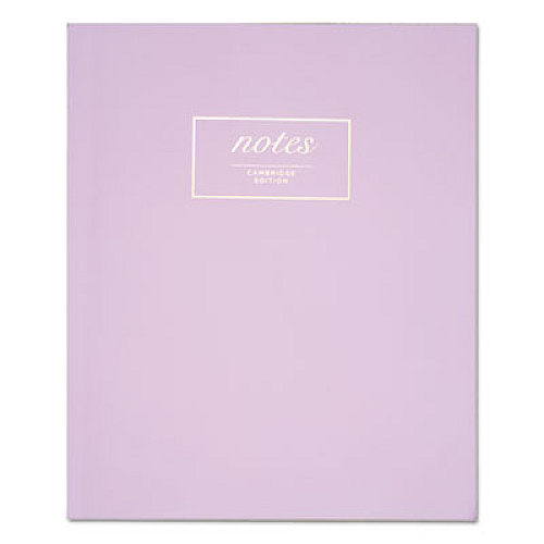 Cambridge Workstyle Notebook, Casebound, 1 Subject, Wide/Legal Rule, Lavender Cover, 11 x 9, 80 Sheets (59291)