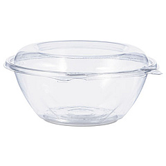 Dart Tamper-Resistant, Tamper-Evident Bowls with Dome Lid, 24 oz, 7" Diameter x 3.1"h, Clear, 150/Carton (CTR24BD)