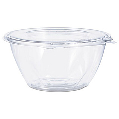 Dart Tamper-Resistant, Tamper-Evident Bowls with Flat Lid, 32 oz, 7" Diameter x 3.2"h, Clear, 150/Carton (CTR32BF)