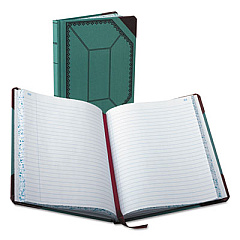 Boorum & Pease Account Record Book, Record-Style Rule, Blue/Black/Red Cover, 9.25 x 7.31 Sheets, 150 Sheets/Book (3738150R)