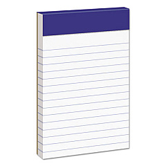 Ampad Perforated Writing Pads, Narrow Rule, 50 White 3 x 5 Sheets, Dozen (20208)