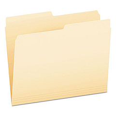 Pendaflex Archival-Quality File Folders, 1/3-Cut Tabs: Assorted, Letter Size, Manila, 100/Box (62699)