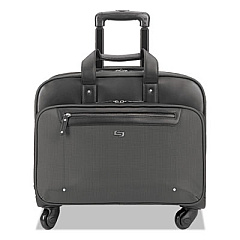 Solo Gramercy Rolling Case, Fits Devices Up to 15.6", 10.25 x 15.62 x 15.62, Polyester, Gray (EXE95010)