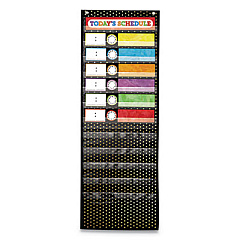 Carson-Dellosa Education Deluxe Scheduling Pocket Chart, 13 Pockets, 13 x 36, Black (158041)
