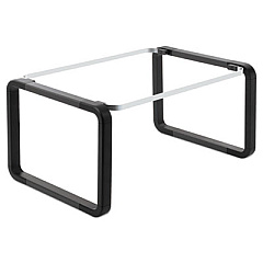 Pendaflex Modern Hanging File Folder Frame, Legal/Letter Size, 16" to 22" Long, Black/Silver Accents (44116)