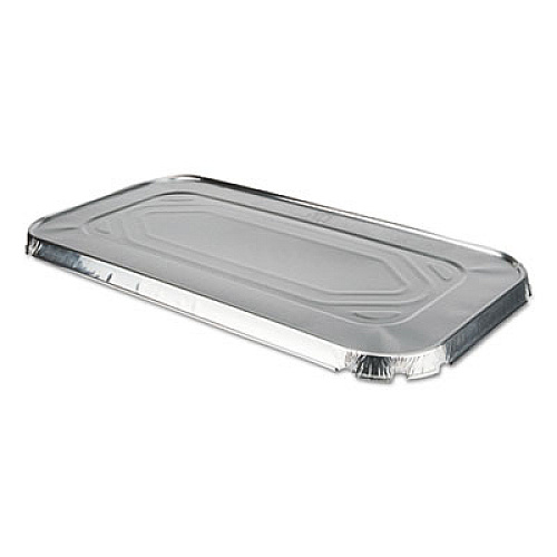 Durable Packaging Aluminum Steam Table Lids, Fits One-Thrid Size Pan, 6.56 x 12.69, 100/Carton (8500100)