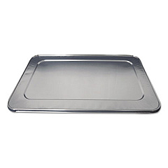 Durable Packaging Aluminum Steam Table Lids, Fits Heavy Duty Full-Size Pan, 12.88 x 20.81 x 0.63, 50/Carton (890050)