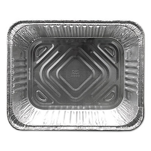Durable Packaging Aluminum Steam Table Pans, Half-Size Deep120 oz., 2.56" Deep, 10.38 x 12.75, 100/Carton (FS4200XX)
