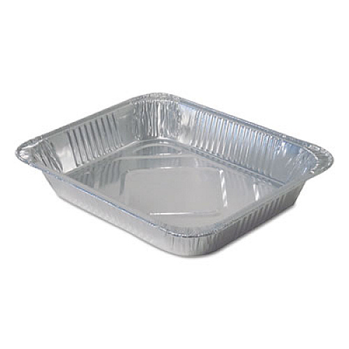 Durable Packaging Aluminum Steam Table Pans, Half-Size Medium104 oz., 2.19" Deep, 10.38 x 12.75, 100/Carton (FS4255100)