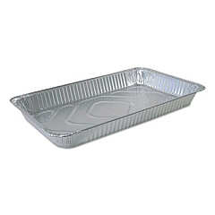 Durable Packaging Aluminum Steam Table Pans, Full-Size Medium228 oz., 2.19" Deep, 12.81 x 20.75, 50/Carton (FS780070)
