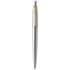 Parker Jotter Gel Pen, Retractable, Medium 0.7 mm, Black Ink, Stainless Steel Barrel (2020647)