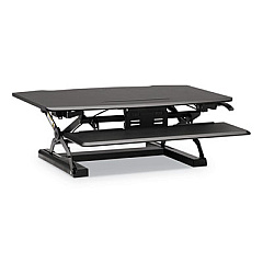 HON Coordinate Portable Desktop Riser, 35.04" x 31.1" x 5" to 16.54", Black (RISERBLK)