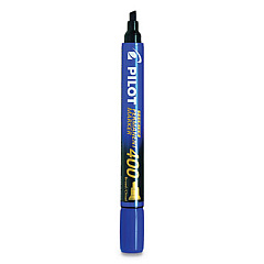 Pilot Premium 400 Permanent Marker, Broad Chisel Tip, Blue, 36/Pack (44145)