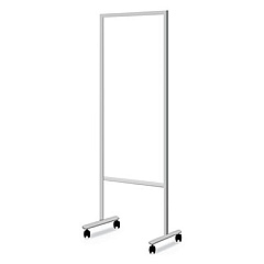 PLUS Information Board, 20.2w x 55.1h, White, Aluminum Frame (514IB)