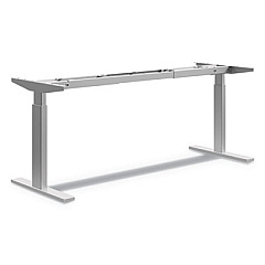 HON Coordinate Height-Adjustable Base, 72 x 24 x 25.5 to 45.25, Nickel (HAB2S2LP8L)