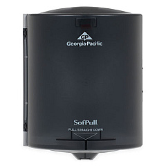 Georgia Pacific Professional SofPull Center Pull Hand Towel Dispenser, 10.88 x 10.38 x 11.5, Smoke (58201)