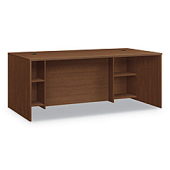 HON Foundation Breakfront Desk Shell, 72" x 36" x 29", Shaker Cherry (LM7236BFF)