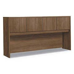 HON Foundation Hutch with Doors, Compartment, 72w x 14.63d x 37.13h, Pinnacle (LM72HUTPNC)