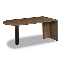HON Foundation Peninsula with End Panel, 72w x 36d x 29h, Pinnacle (LM72PENPNC)