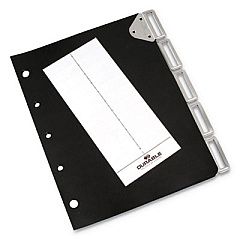 Durable Catalog Rack Index, 5 Sections, Black (595601)