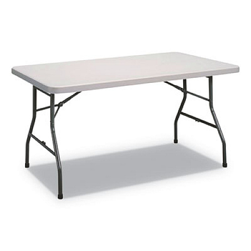 Alera Rectangular Plastic Folding Table, 60w x 30d x 29.25h, Gray (ALEPT6030G)