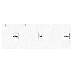 Diversey Taskisum Disposable Microfiber Mop, 16 x 18.5 White Microfiber Head, 10/Carton (D1223726)