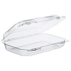 Dart StayLock Clear Hinged Lid Containers, 9.4 x 6.8 x 2.1, Clear, 250/Carton (C30UT1)