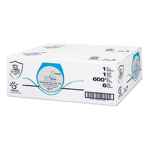 Papernet Dry Tech Paper Towel, 7.5" x 600 ft, White, 6/Carton (410126)
