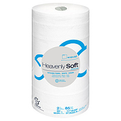 Papernet Heavenly Soft Kitchen Paper Towel, Special, 2-Ply, 11 x 8.8, White, 85/Roll, 30 Rolls/Carton (410132)