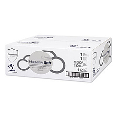 Papernet Heavenly Soft Hardwound Paper Towel, Standard, 7.8" x 350 ft, White, 12 Rolls/Carton (410096)
