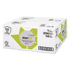 Papernet Heavenly Soft Multi-Fold Paper Towel, Kraft, 9.5" x 9.25", Brown, 16 Packs/Carton (410163)