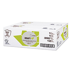 Papernet Heavenly Soft Hardwound Paper Towel, Kraft, 1-Ply, 5.5 x 5.5, Brown, 350 ft/Roll, 12 Rolls/Carton (410095)