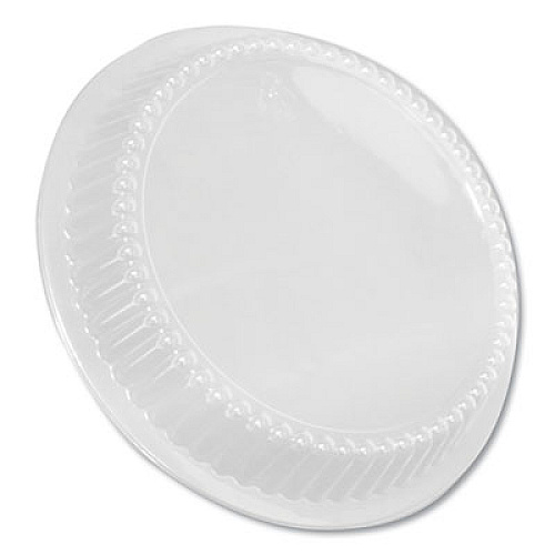 Durable Packaging Dome Lids for 8" Round Containers, 8" Diameter x 1.56"h, Clear, 500/Carton (P280500)