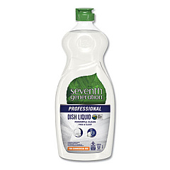 Seventh Generation Professional Dishwashing Liquid, Free and Clear, 25 oz Bottle (44718EA)