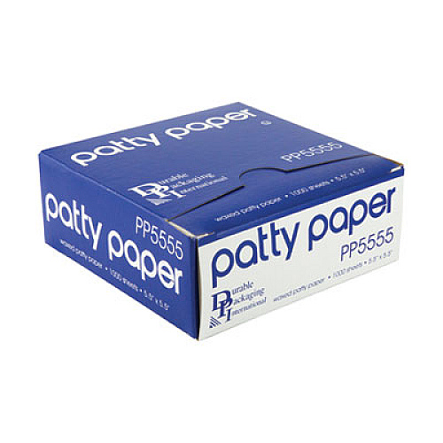 Durable Packaging Interfolded Deli Sheets, 5.5 x 5.5, 1,000/Box, 24 Boxes/Carton (PP5555)