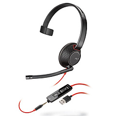 poly Blackwire 5210, Monaural, Over The Head USB Headset (C5210)