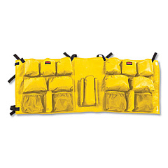 Rubbermaid Commercial Slim Jim Caddy Bag, 19 Compartments, 10.25 x 19, Yellow (2032951)
