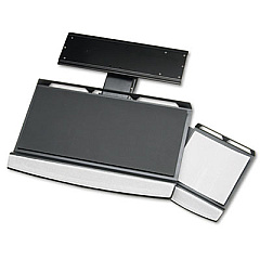 Fellowes Office Suites Adjustable Keyboard Manager, 21.25w x 10d, Black/Silver (8031301)