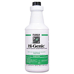 Franklin Cleaning Technology Hi-Genic Non-Acid Bowl and Bathroom Cleaner, 32 oz Bottle (F270012)