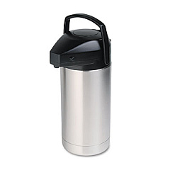 Hormel Commercial Grade Jumbo Airpot, 3.5L, Stainless Steel/Black (SV350)