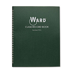 Ward Class Record Book, Nine to 10 Week Term: Two-Page Spread (38 Students), 11 x 8.5, Green Cover (910L)