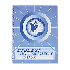 Ward Student Weekly Assignment Book, 40 Weeks: 8 Subjects, Purple Cover, 11 x 8.5 (SA98)