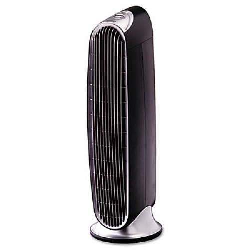 Honeywell QuietClean Tower Air Purifier, 186 sq ft Room Capacity, Black/Silver (HFD120QV1)