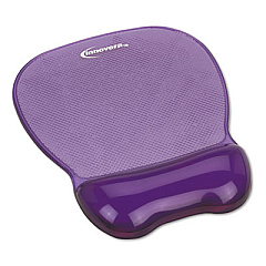 Innovera Mouse Pad with Gel Wrist Rest, 8.25 x 9.62, Purple (IVR51440)