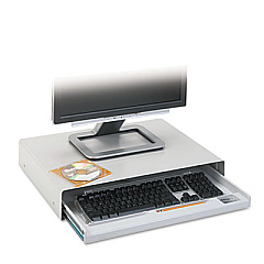 Innovera Standard Desktop Keyboard Drawer, 20.63w x 10d, Light Gray (IVR53001)