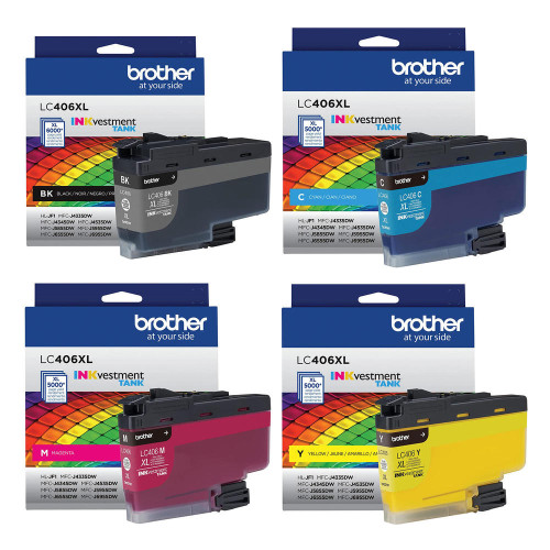 Buy Brother LC406XL High Yield Ink Cartridges Online | BlueDogInk.com
