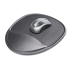 Kelly Computer Supply Mouse Pad with Wrist Rest, 8.75 x 10.75, Slate (10165)