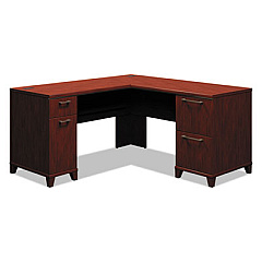 Bush Enterprise Collection L-Desk Surface, 60" x 60" x 29.75", Harvest Cherry, (Box 2 of 2) (2930CSA203)