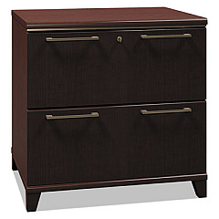 Bush Enterprise Collection Lateral File, 2 Legal/Letter/A4/A5-Size File Drawers, Mocha Cherry, 30" x 23.13" x 29.75" (2954MC03)