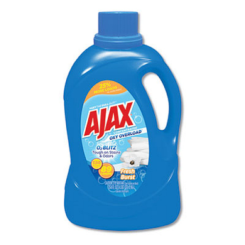 ajax！ Ajax Laundry Detergent Liquid, Oxy Overload, Fresh Burst Scent, 89